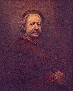 REMBRANDT Harmenszoon van Rijn Dated 1669, the year he died, though he looks much older in other portraits. National Gallery France oil painting artist